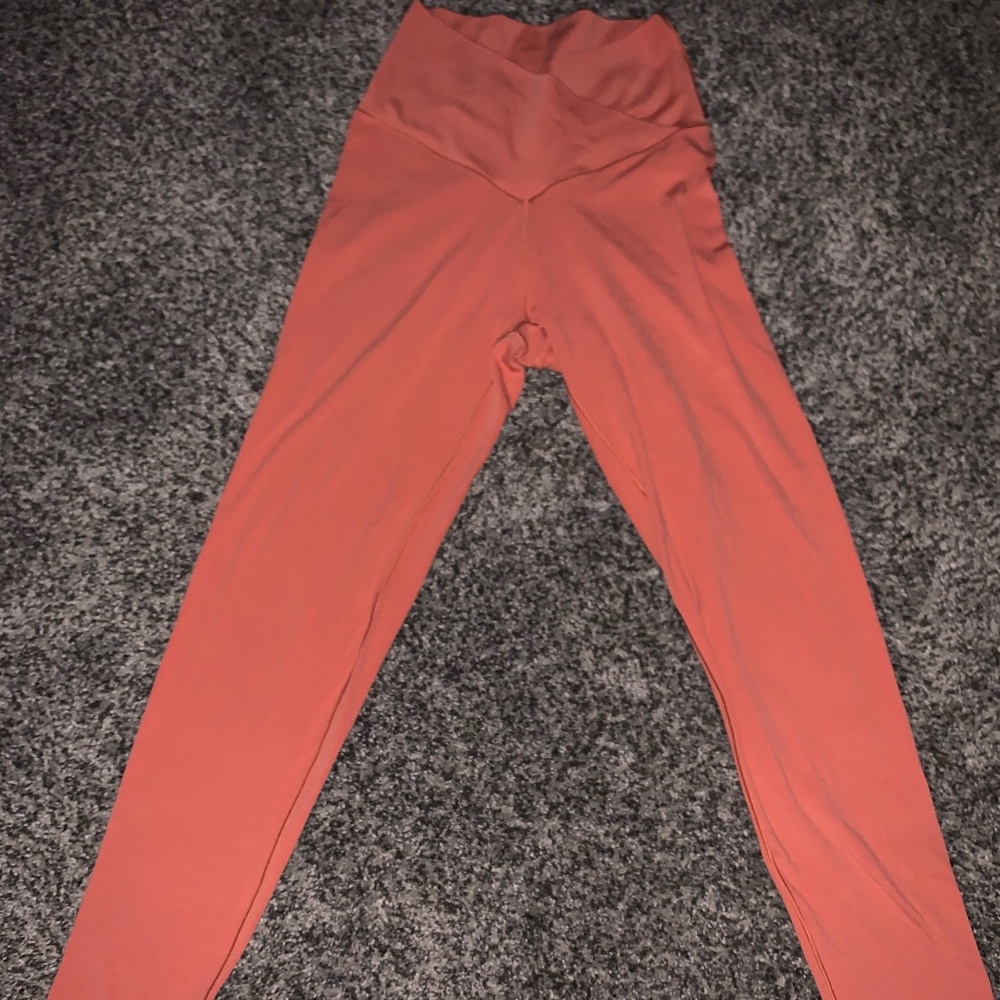 Aerie offline orange real me 7/8 Hi rise leggings size S